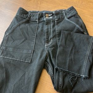 Hollister Wide Leg High Rise Black Jeans